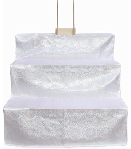 Amazon｜二段祭壇 三段祭壇 木製祭壇 2段 3段 白布覆付 写真立て付き